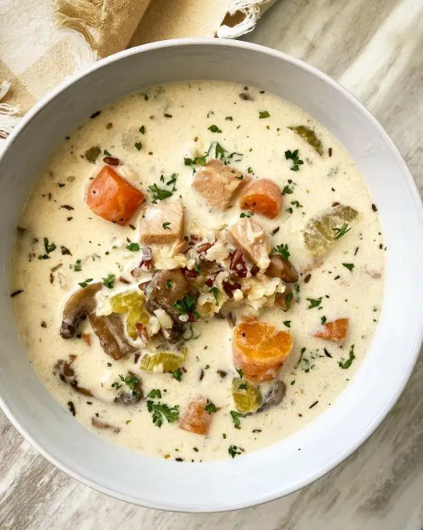 Crockpot Turkey and Wild Rice Soup