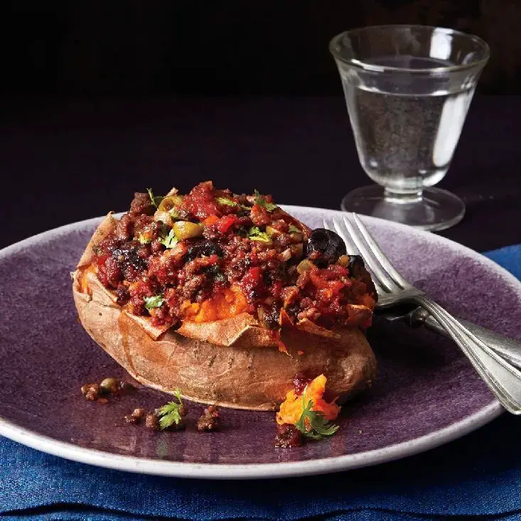 Cuban Beef and Sweet Potato Mash Bowl