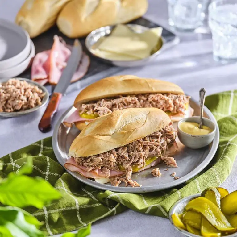 Cuban Shredded Pork Sandwiches