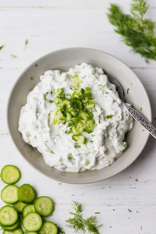 Cucumber Dill Kefir Cheese Dip
