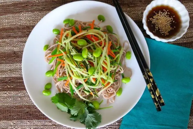 Cucumber and Carrot Soba Noodle Salad