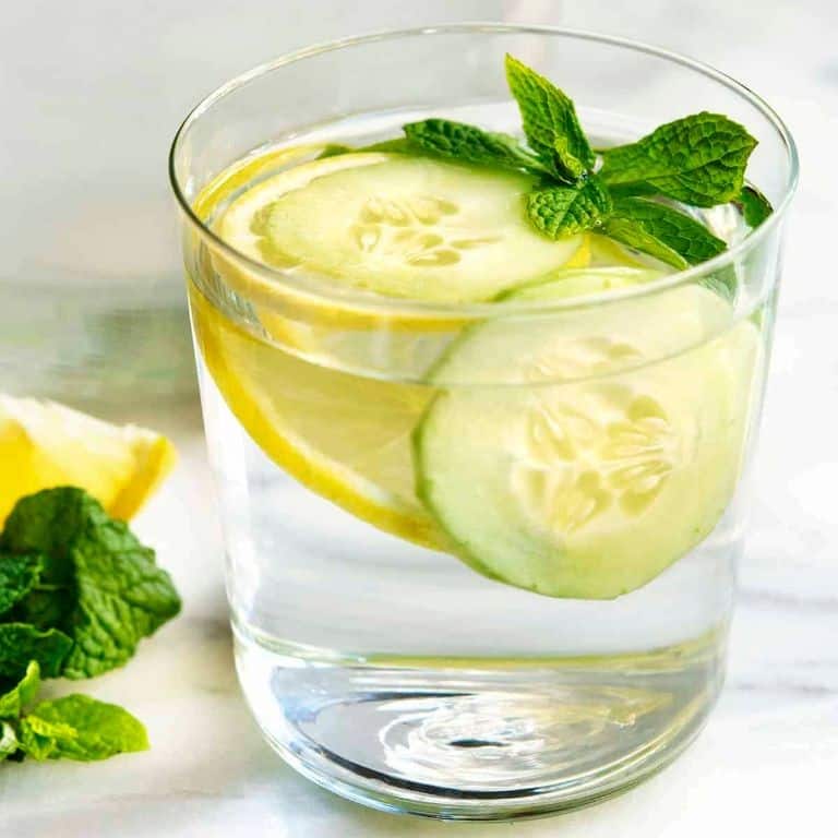 Cucumber and Mint Infused Water