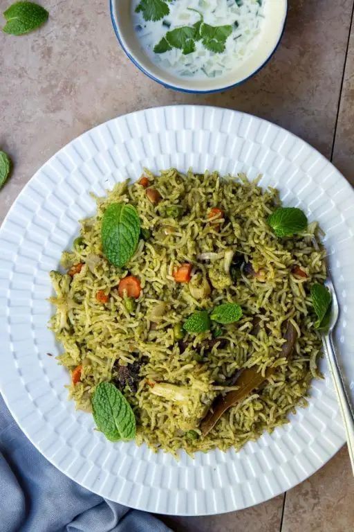 Cucumber and Mint Pulao
