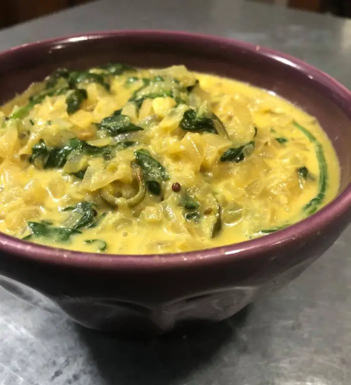 Cucumber and Spinach Sabzi