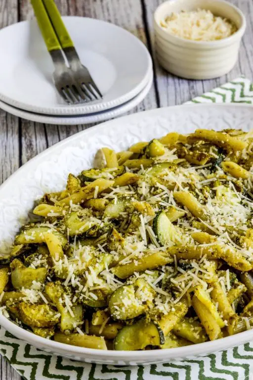 Cucuzza and Basil Pesto Pasta