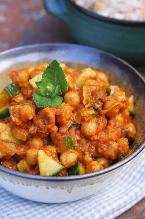 Cucuzza and Chickpea Curry