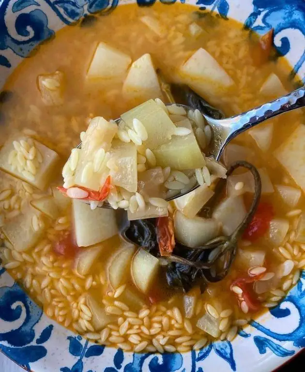 Cucuzza and Potato Soup