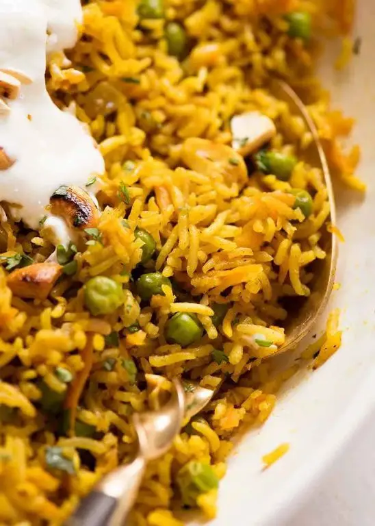 Curried Basmati Rice with Peas