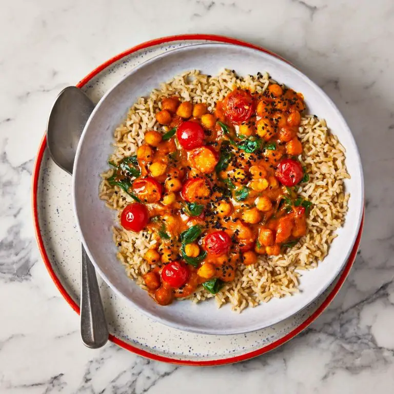 Curried Brown Rice with Chickpeas