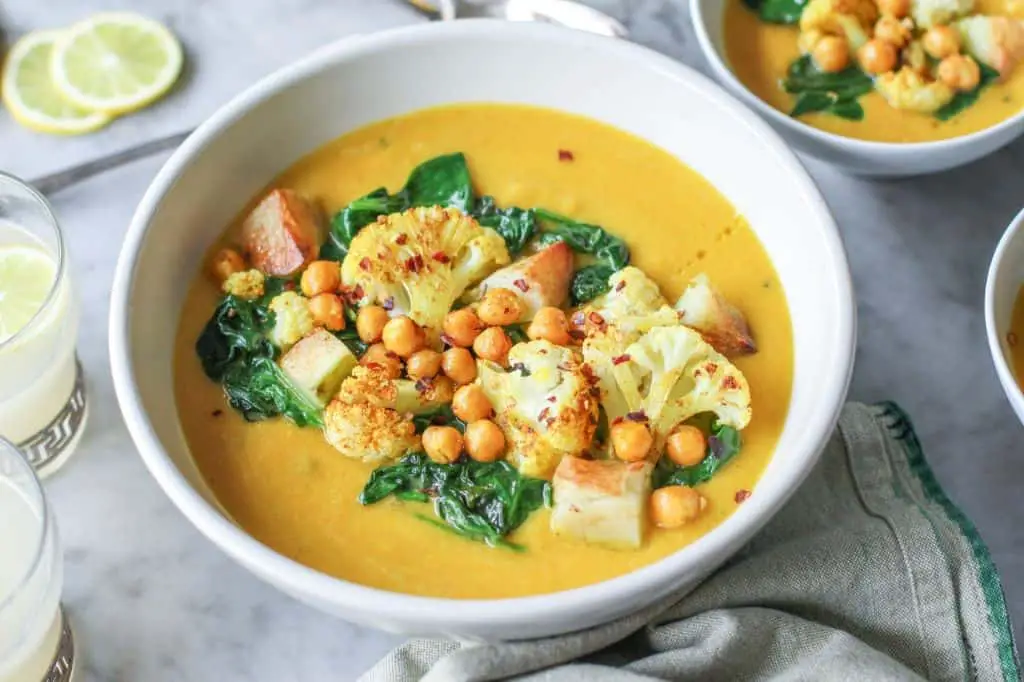 Curried Cauliflower and Chickpea Stew