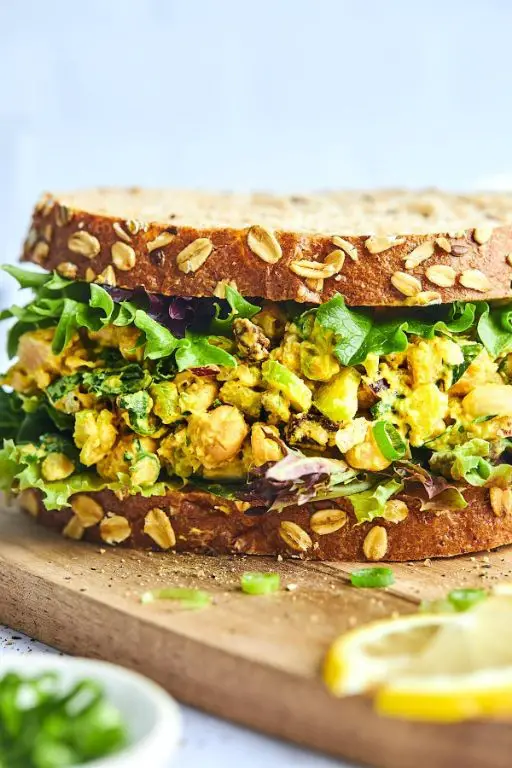 Curried Chickpea Salad Sandwiches