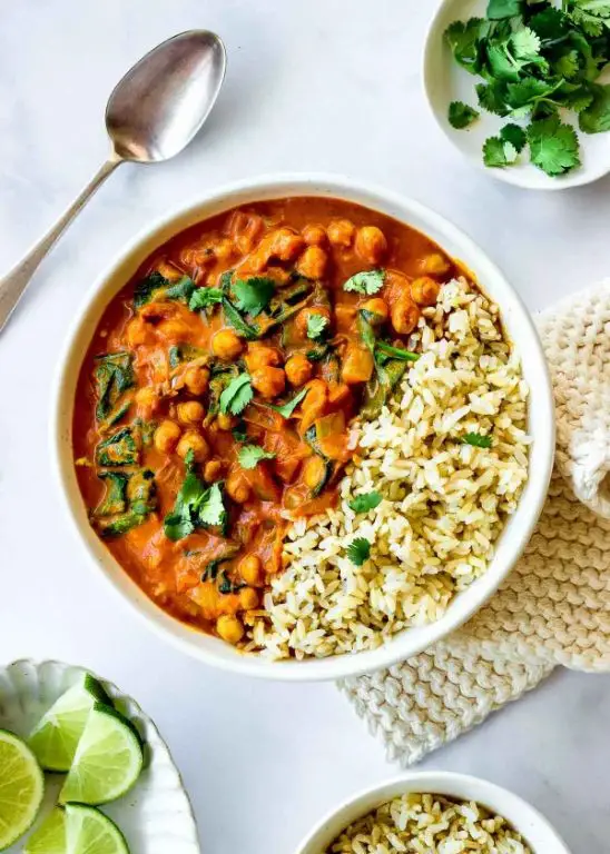 Curried Chickpea and Coconut Oatmeal