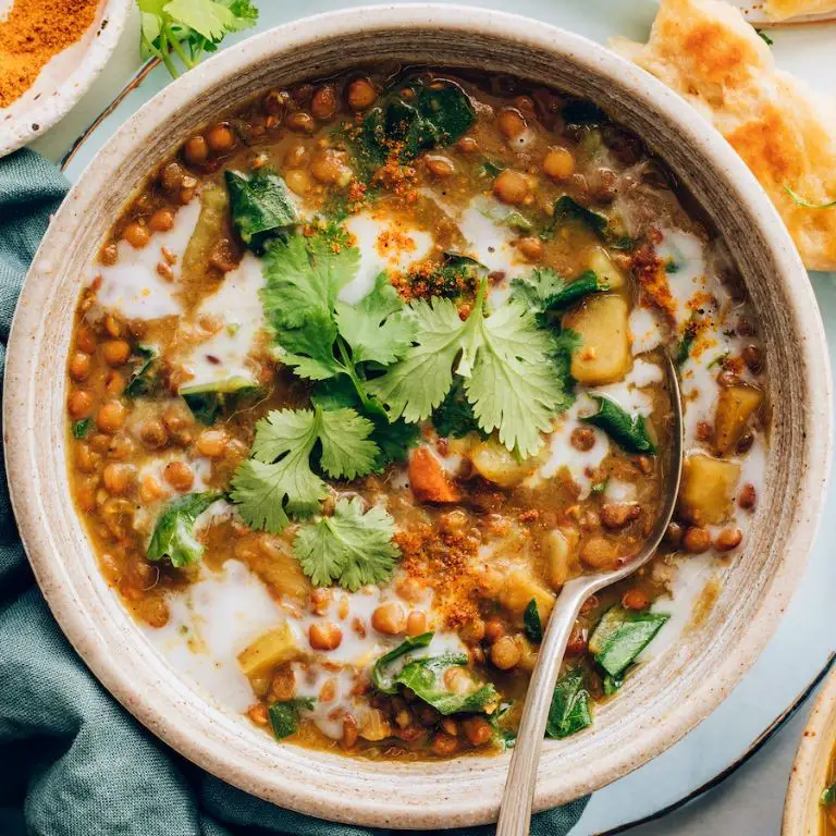 Curried Instant Pot Lentil and Potato Stew