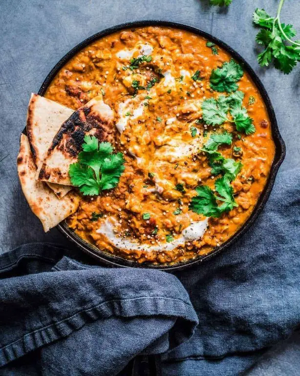 Curried Lentil Vegan Flatbread