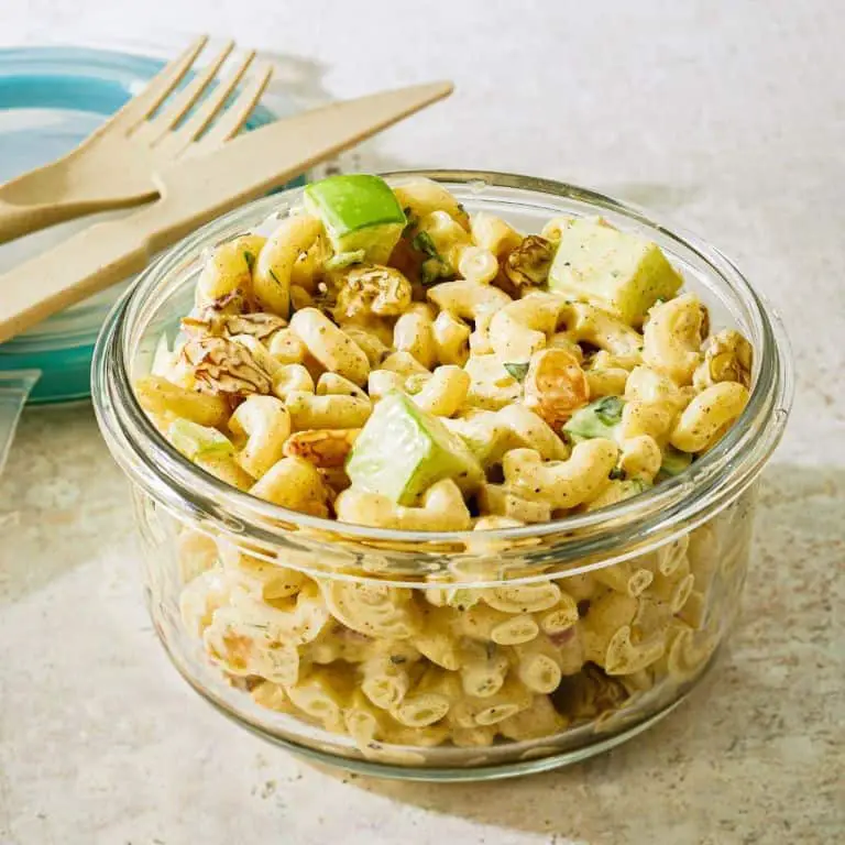 Curried Macaroni Salad with Raisins