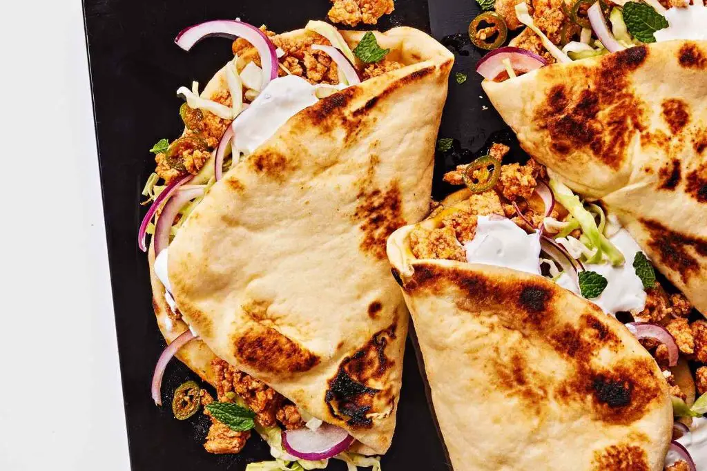 Curry Chicken Mini Naan Sandwiches