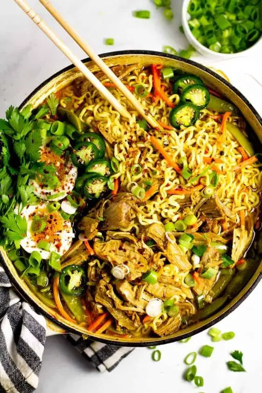 Curry Pork Ramen with Vegetables