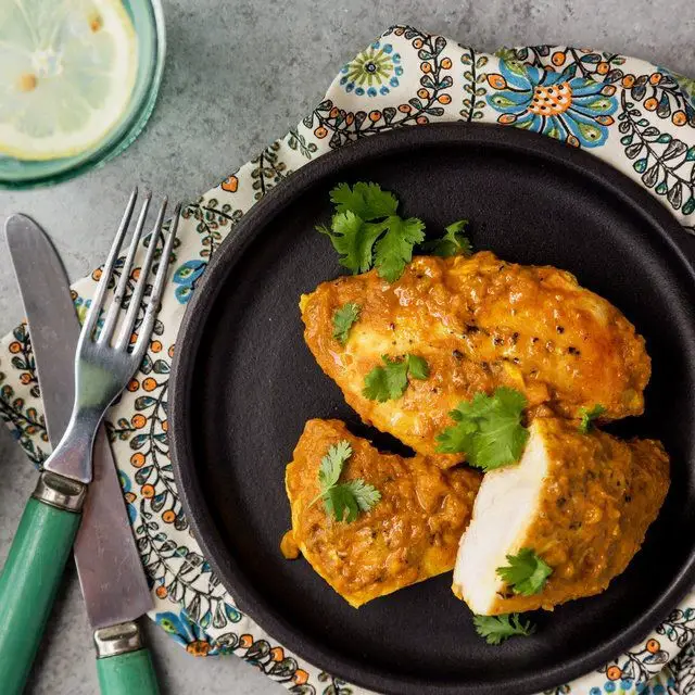 Curry Spiced Baked Chicken Breast