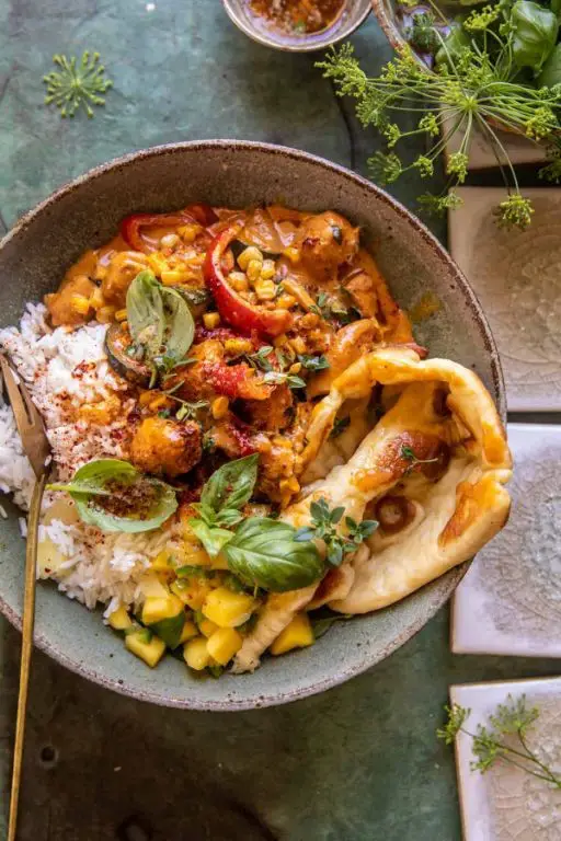 Curry Spiced Baked Chicken Breast with Coconut Curry Sauce