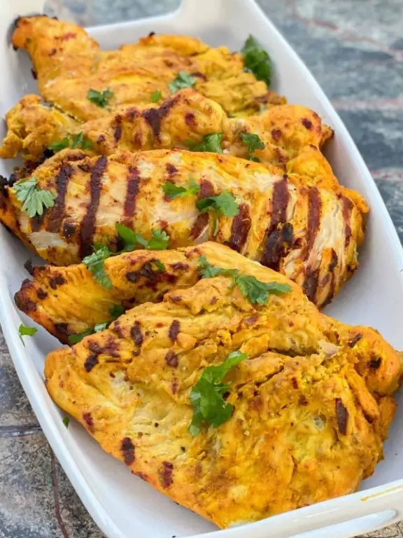 Curry Spiced Grilled Chicken Strips