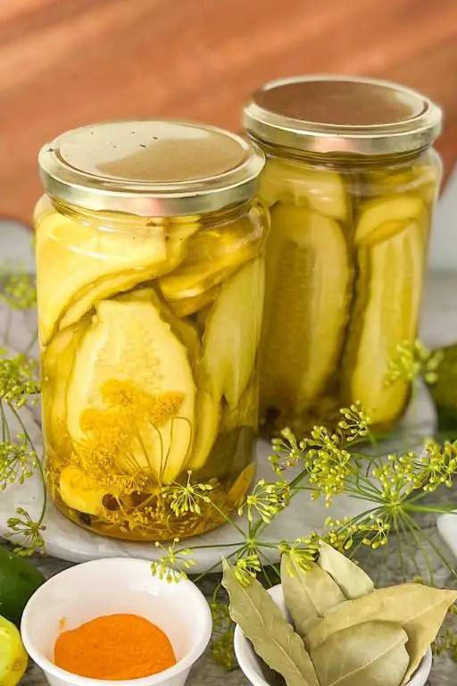 Curry Spiced Pickled Cucumbers