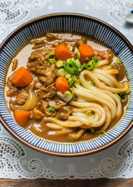 Curry Udon Soup with Vegetables