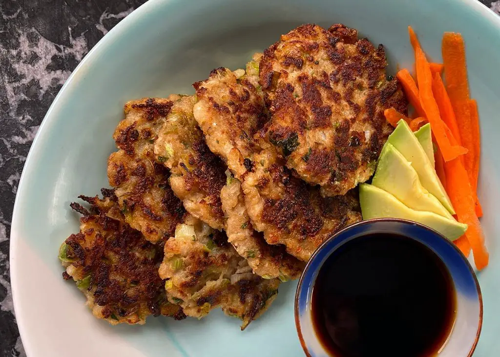 Daikon Fritters with Ginger Dipping Sauce