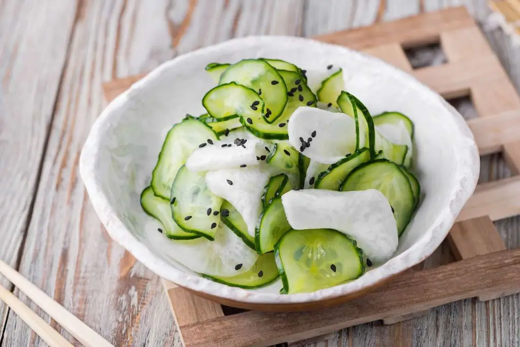 Daikon and Cucumber Tsukemono