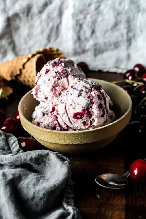 Dark Cherry Chocolate Health Ice Cream