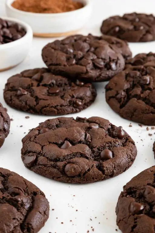 Double Chocolate Vegan Christmas Cookies