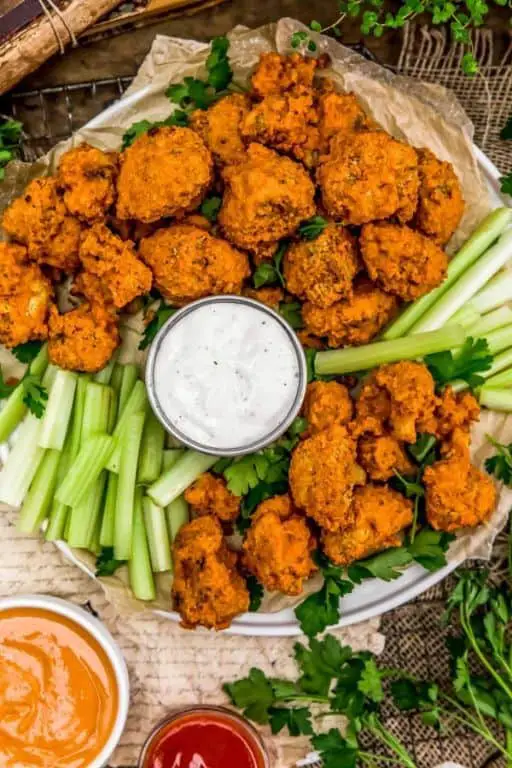 Dragon Sauce Drizzled Cauliflower Wings