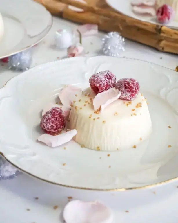 Dreamy Rosewater Panna Cotta