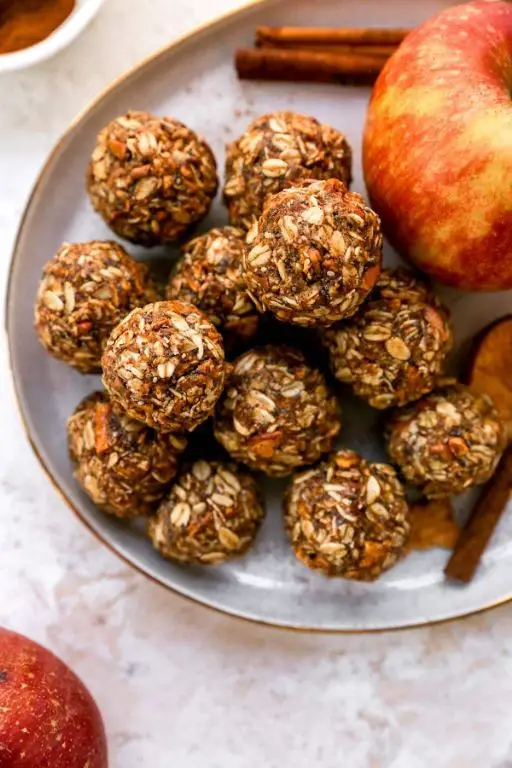 Dried Apple and Almond Energy Bites