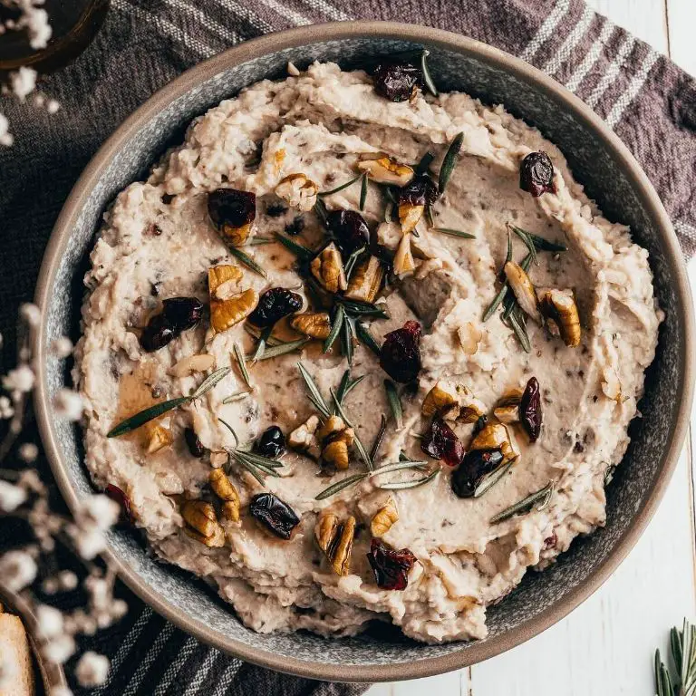 Dry Cranberry Bean Hummus with Tahini