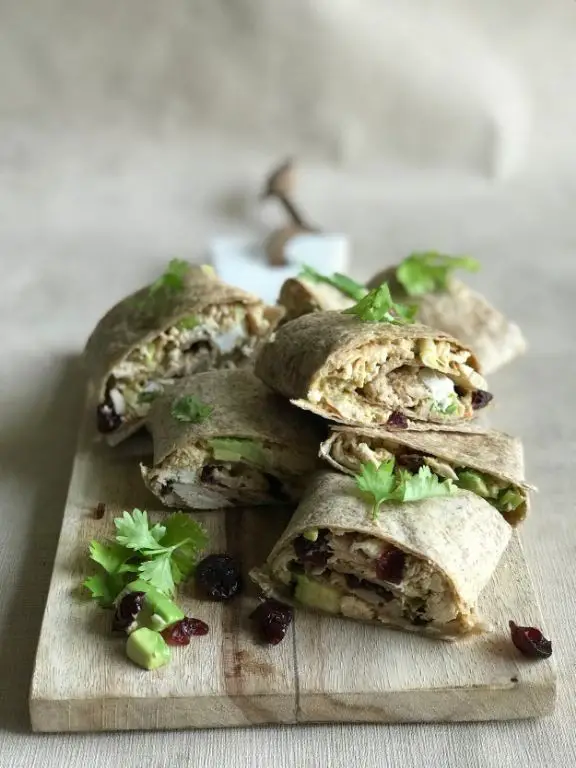 Dry Cranberry Bean and Avocado Wrap