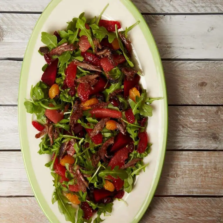 Duck Confit Salad with Citrus Vinaigrette