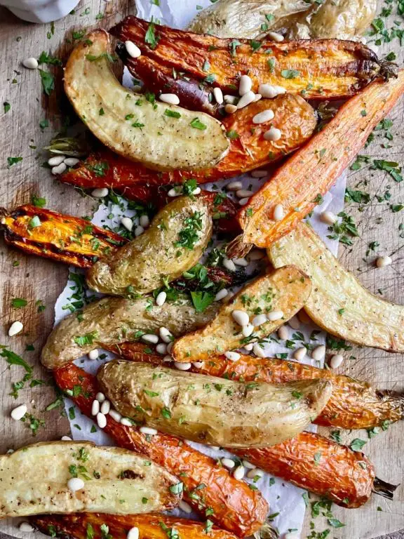 Duck Fat Roasted Root Vegetables