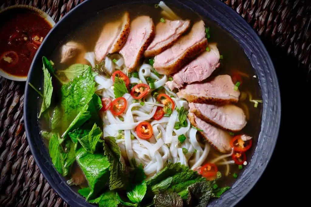 Duck Pho with Fresh Herbs