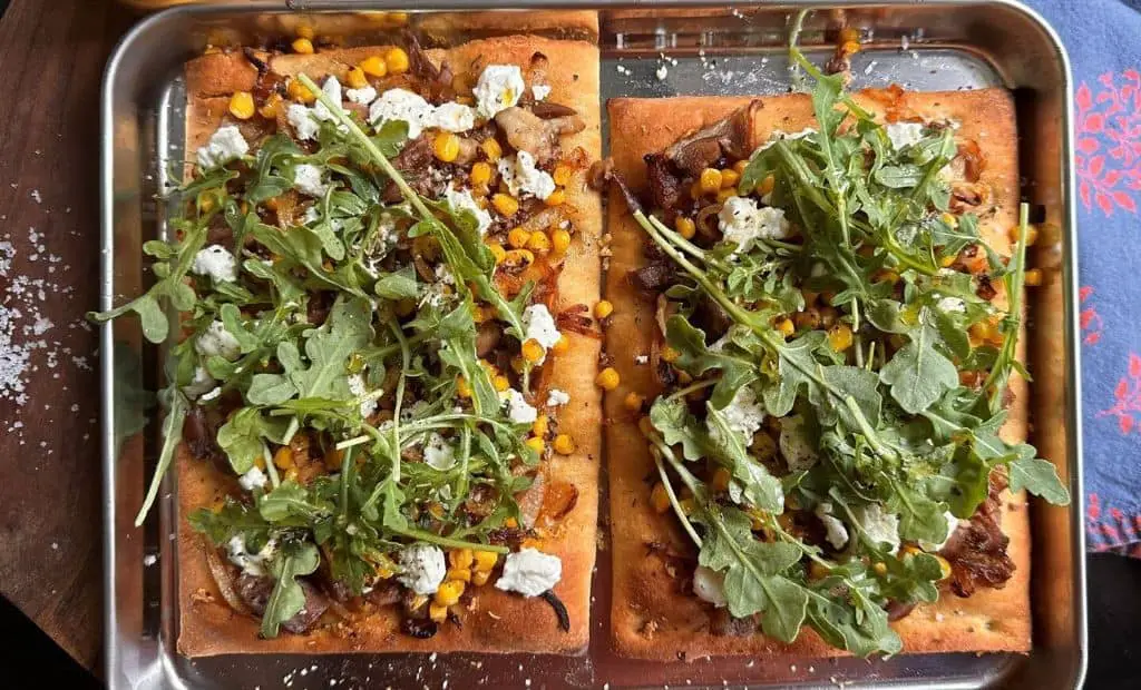 Duck and Goat Cheese Flatbread