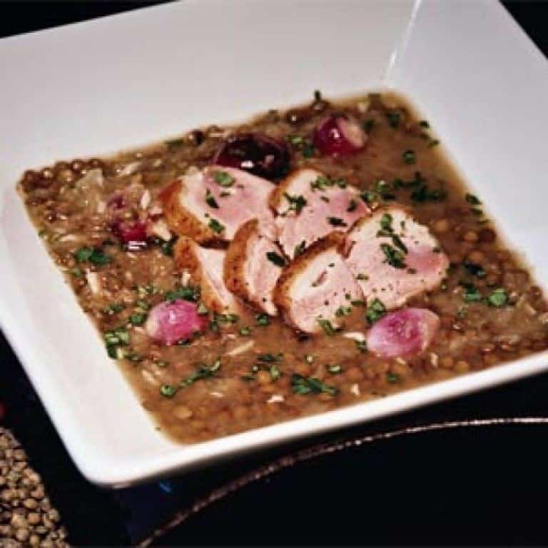 Duck and Lentil Soup with Rosemary