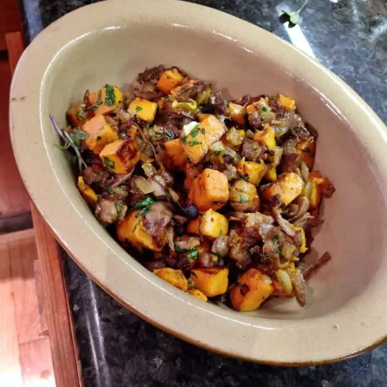 Duck and Sweet Potato Hash