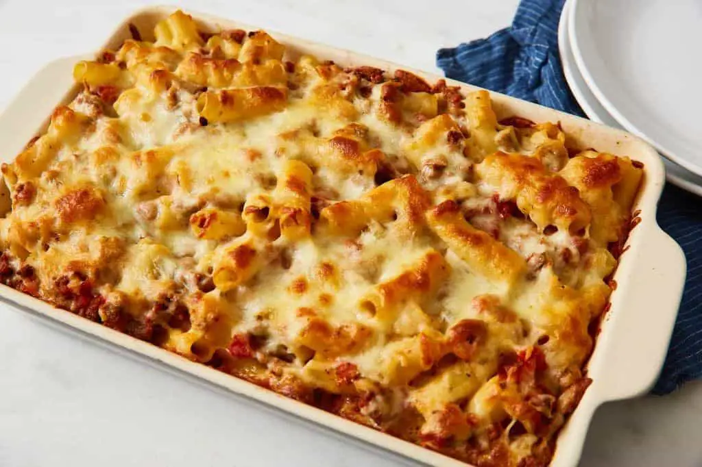 Easy Baked Ziti with Ground Beef