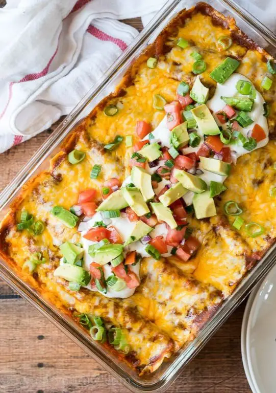Easy Beef Enchiladas