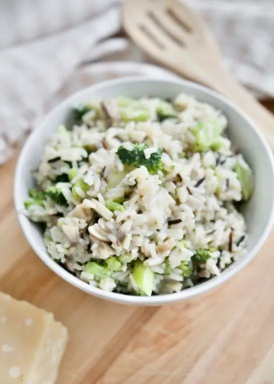 Easy Broccoli and Mushroom Risotto