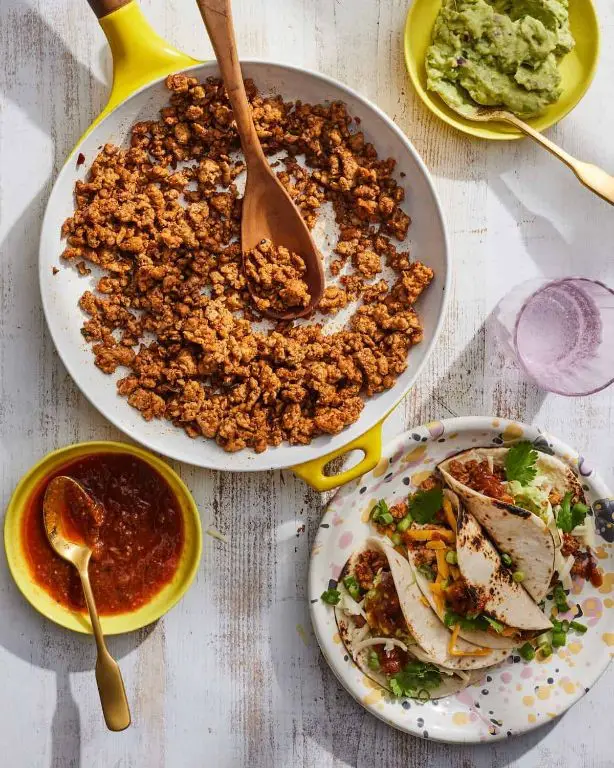 Easy Ground Chicken Tacos
