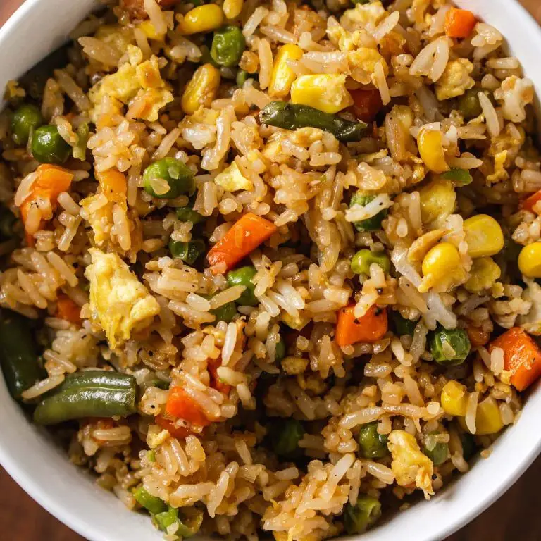 Egg Fried Rice with Mixed Vegetables