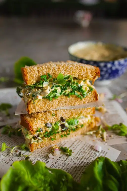 Egg Salad Sandwich with Fresh Herbs