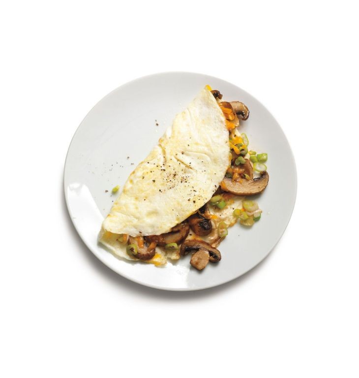 Egg White Omelette with Mushrooms