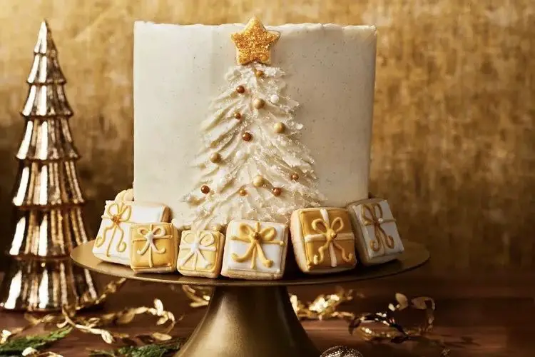 Eggnog Layer Cake with Bourbon Buttercream