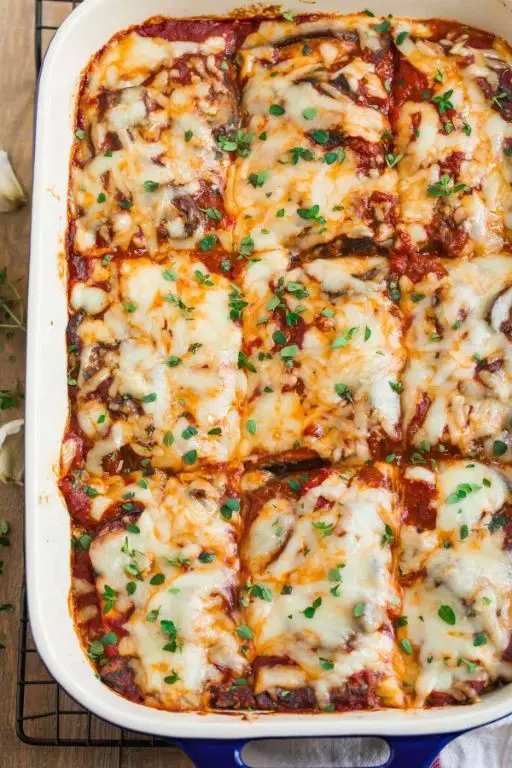 Eggplant Lasagna with Ricotta and Marinara